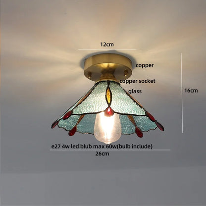 DecorBites™ Glass Flower LED Ceiling Lights - Modern Nordic Canopy Lamparas Techo