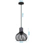 DecorBites™ Industrial Metal Ball Pendant Light for Bedroom Kitchen Island