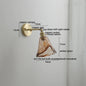 DecorBites™ Glass Copper LED Wall Lamp Sconce for Corridor Bedroom Living Room