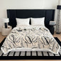 DecorBites™ Leaf Jacquard Double-Layer Flannel Blanket for Sofa and Bed