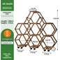 Solid Wood Plant Stand Outdoor for Multiple Plants Carbonized Wood Flower Pot Holder Heavy Duty Load Balcony Garden Home Decor