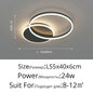 DecorBites™ LED Chandelier: Modern Living Study Bedroom Lamps, Round Rings Foyer Chandeliers Luminaire