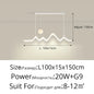 DecorBites™ LED Chandelier: Modern Minimalist Pendant Light for Dining Room, Kitchen, Home Lighting