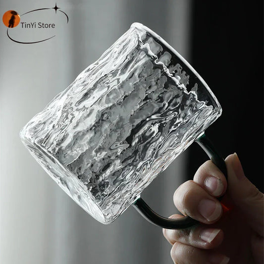 DecorBites™ Japanese Heat-Resistant Glass Handle Water Coffee Milk Juice Wine Cups