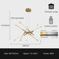 DecorBites™ Linen Ceiling Chandelier: Black Gold Pendant Lamp for Home, Office, or Restaurant