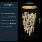 DecorBites™ LED Art Acrylic Pendant Light for Modern Luxury Staircase Chandelier