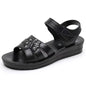 New Women's Summer Open Toe Hollow Flat Sole Sandal Soft Sole Non Slip
