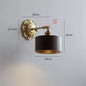 DecorBites™ Green Glass LED Wall Lamp with Copper Base for Bedroom Living Room