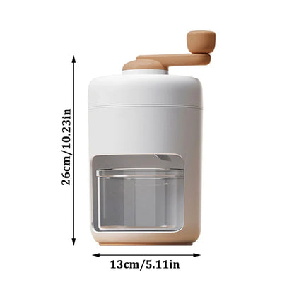 Shaved Ice Maker Machine for Home Ice Shaver Hand Crank Slushy Maker Machine Ice Crusher for Snow Cones Ideal for Outdoor Picnic