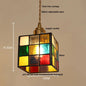 DecorBites™ Glass LED Pendant Lamp Tiffany Style Hand Stitch Dining Room Lights