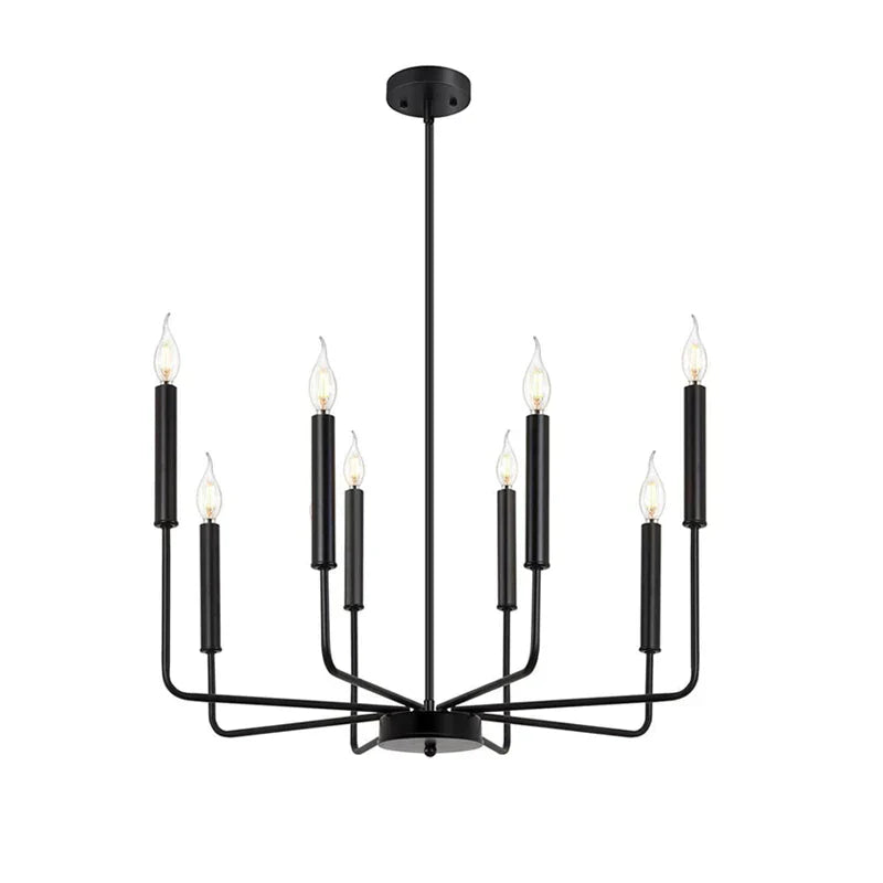 DecorBites™ Industrial Retro Chandelier Lighting for Kitchen Dining Room with 8 Heads