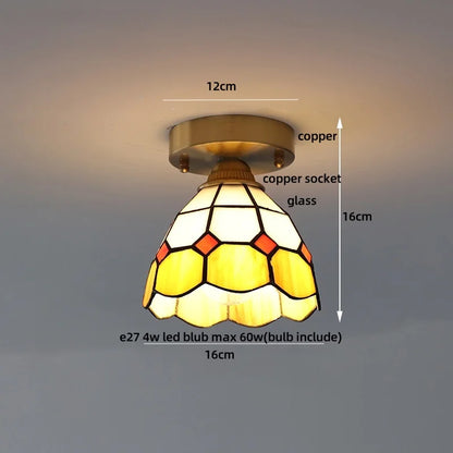 DecorBites™ Glass Flower LED Ceiling Lights - Modern Nordic Canopy Lamparas Techo