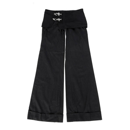 Women's Concise High Waist Flared Jeans Stretchy Slim Fit Casual Chic