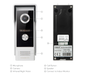 (Not Standalone) HOMSECUR M6-AHD 2MP 1080P Doorbell Camera For XSL Video Door Phone Intercom Doorbell