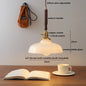 DecorBites™ Green Glass LED Pendent Lamps, Walnut Copper Modern Hanging Light Fixtures