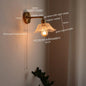 DecorBites™ Japanese Style LED Glass Copper Wall Lamp Sconce for Restaurant, Bar, Bedroom, Bathroom