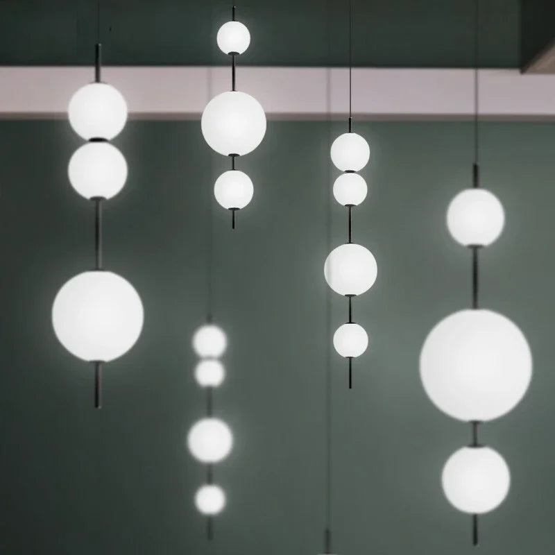 DecorBites™ Gourd Pendant Light: Modern Glass Decor for Restaurant, Bedroom, Kitchen, Dining Room