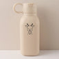 450ml Custom Name Silicone Straw Cup, Personalized Cartoon Pattern