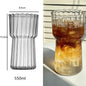 DecorBites™ Heat-Resistant Stripe Glass Cup for Home and Office Drinkware