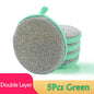 5/10/20pcs Double Side Dishwashing Sponge Dish Washing Brush Pan Pot