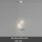 DecorBites™ Kids Star Cloud Moon Pendant Lamp with Remote Control Dimming