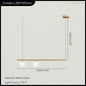 DecorBites™ Linear Minimalist Chandelier Pendant Light for Living Room, Dining Table Ceiling Decor