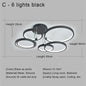 DecorBites™ LED Ceiling Chandelier Remote Control Living Room Bedroom Kitchen Lamp White