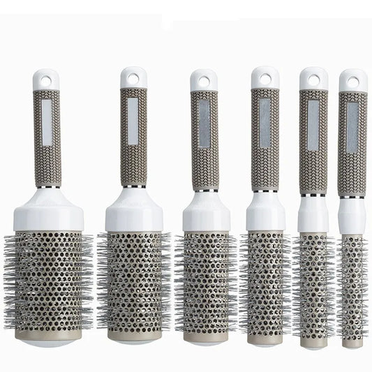6 Size Ceramic Ion Hair Brush Nano Hairbrush Thermal Ceramic Ion Round