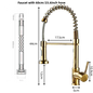 DecorBites™ Gourmet Faucets for Kitchen Bathroom, Mixer Tapware for Sink Washbasin