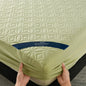 Ultrasonic Quilted Waterproof Antibacterial Mattress Protector Breathable Ultra Soft Noise Free 30CM Deep Pocket Fitted Sheet