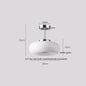 DecorBites™ Glass LED Ceiling Lamp Copper Walnut Modern Living Room Lighting Fixtures