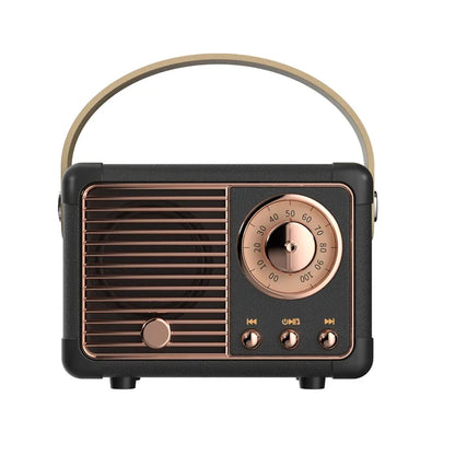 Retro Bluetooth Speaker Wireless Card Portable Subwoofer Mini Outdoor Student Small Bluetooth Speaker
