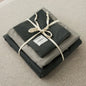 DecorBites™ Japanese Grid Printed Cotton Bedding Set in Queen/King for Cozy Sleep