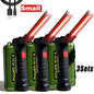 360° Rotating LED Work Light Sets 5 Modes USB Rechargeable Magnetic Base Hanging Hook Waterproof for Garage Auto Repair Camping