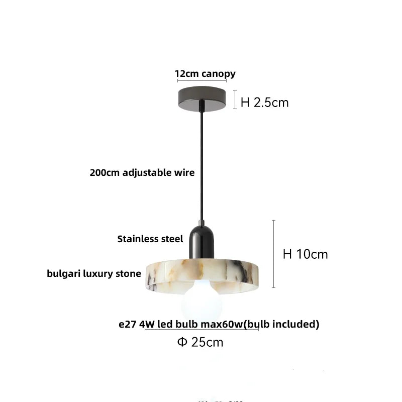 DecorBites™ LED Pendant Lamp Adjustable Wire Globe Hanging Light Fixtures