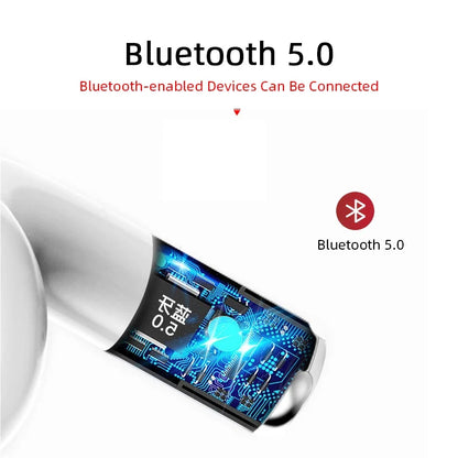 TWS Bluetooth Earphones 9D Stereo Wireless Headphone In-Ear HiFi Earbuds Hands-Free Headset With Microphone