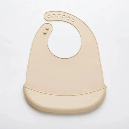 1-3pcs Baby Bib Adjustable Waterproof Bibs Babies Soft Edible Silicone Newborn Saliva Dripping Towel Drooling Scarf BPA Free