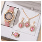 Watches Sets Gifts for Women Crystal Bling Wristwatch Jewelry Kit Gift for Mom Wife Girlfriend