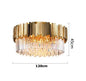 DecorBites™ Golden Crystal Ceiling Light for Modern Living Room and Dining Room