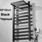 Electric Towel Dryer Black/White Bathroom Electric Rack Digital Display Temperature Time Control Towel Warmer Rail