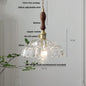 DecorBites™ Glass Flower LED Pendant Light, Adjustable Knob Switch, Modern Design