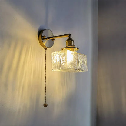 DecorBites™ Glass Copper LED Wall Lamp Modern Corridor Bedside Light