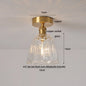 DecorBites™ Glass LED Ceiling Lamp Iron Base Nordic Modern Simple Design