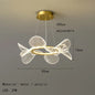 DecorBites™ LED Flower Chandelier: Luxury Acrylic Pendant Lamp for Modern Living, Bedroom, Kitchen, Dining Room