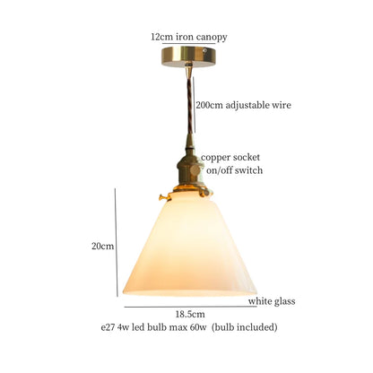 DecorBites™ Green Glass LED Pendant Lamp for Living & Dining Room Decor