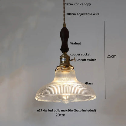 DecorBites™ Glass Flower LED Pendant Light, Adjustable Knob Switch, Modern Design