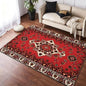 Red Persian Carpet Floor Mat Flannel Rugs Cozy Plush Thickened Soft Warm Winter Floor Mat Non Slip Living Room Home Indoor Use