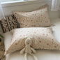 DecorBites™ Korean Floral Cotton Pillowcase 40x60cm, 48x74cm, 50x80cm, Home Cushion Cover