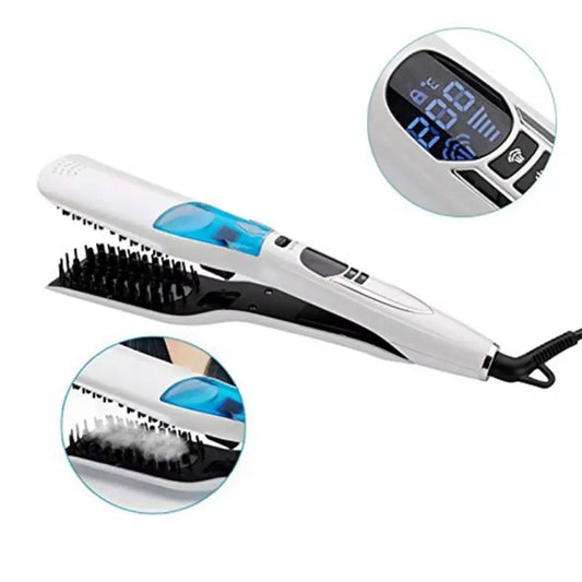 LCD Display Steam Hair Straightener PTC Heated Scalable Electric Hair Straightener Fast Heating Frizz-Free
