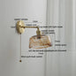 DecorBites™ Glass Copper LED Wall Lamp Sconce for Corridor Bedroom Living Room
